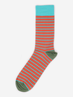 Дизайнерские носки Burning Heels, Horizontal Stripes, Orange, Оранжевый