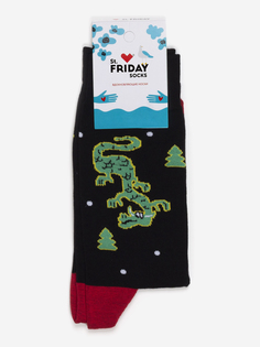 Новогодние носки St.Friday Socks, Такой дракон, Черный