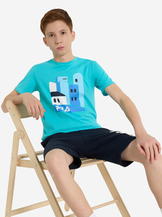 Футболка для мальчиков FILA, Голубой