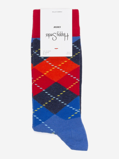 Носки с рисунками Happy Socks, Argyle Red Black Blue, Красный