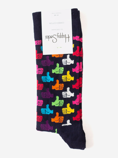 Носки с рисунками Happy Socks, Thumbs Up Multicolor, Черный