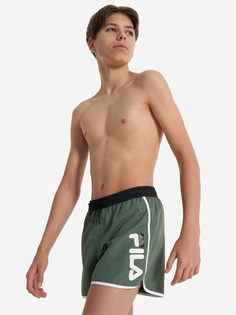 Шорты плавательные для мальчиков FILA, Зеленый