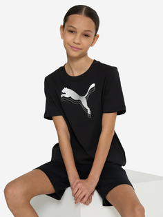 Футболка для девочек PUMA Metallic, Черный