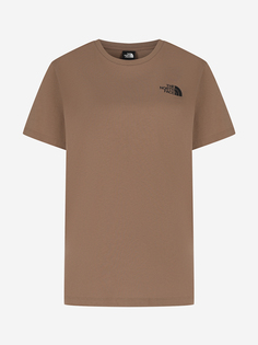 Футболка женская The North Face Box Nse Relaxed, Коричневый