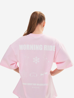 Футболка женская Morning Ride XVOYA розовая, Розовый