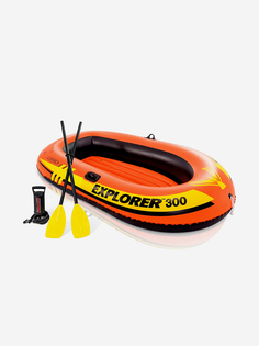 Лодка Intex 58332 EXPLORER 300 211х117х41 см, Оранжевый