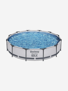 Бассейн Bestway 56416 каркасный Steel Pro Max 366х76 см, объем 6473 л, Серый
