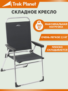 Складное кемпинговое кресло Slacker Alu Opal, Серый Trek Planet