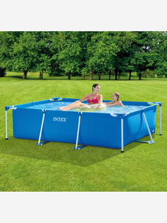 Бассейн каркасный прямоугольный Intex 28270NP "Frame Pool Rectangular" (220х150х60см), Голубой