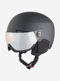 Горнолыжный шлем с визором Alpina Arber Visor Q Lite Black Matt, Черный