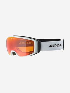 Горнолыжные очки Alpina Double Jack Planet Q-Lite White Matt, Оранжевый