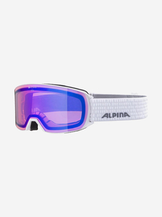 Горнолыжные очки Alpina Nakiska Q White Gloss, Синий