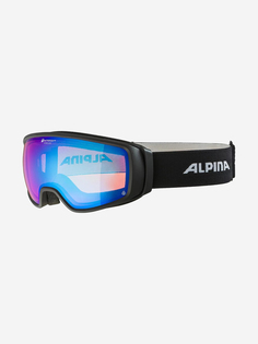 Горнолыжные очки Alpina Double Jack Planet Q-Lite Black Matt, Синий