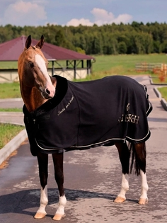 Попона флисовая для лошади, коллекция ORIENTAL, Черный Sheikh Horse Brand