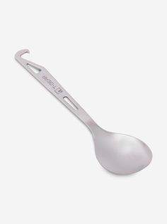 Ложка с крючком титановая T-Gear Titanium Hooked Spoon Polished, Серый