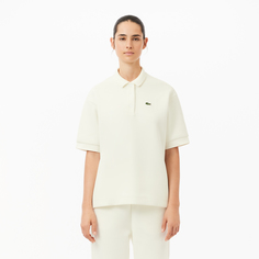 Женское поло Lacoste из смеси эластичного органического хлопка