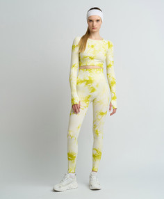 Леггинсы спортивные с поддержкой ягодиц для женщины салатовые Jumkey