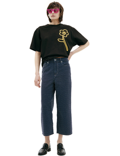 Синие джинсы с монопринтом Kenzo