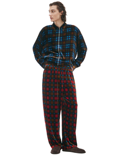Красные брюки в клетку Acne Studios