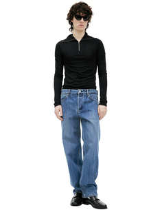 Прямые джинсы с патчем Jil Sander