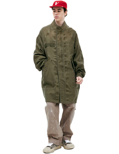 Khaki parka with zipper Visvim