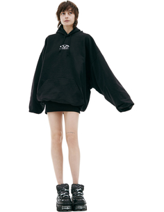 Черное худи с логотипом Vetements