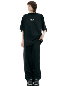 Черная футболка с логотипом Vetements
