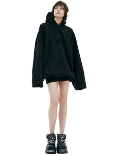 Хлопковое худи с принтом Vetements