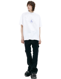 Белая футболка с принтом Vetements