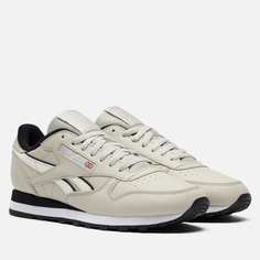 Мужские кроссовки Reebok Classic Leather, цвет бежевый, размер 40.5 EU
