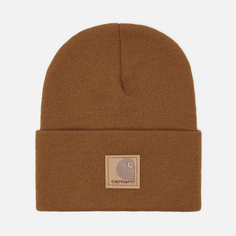 Шапка Carhartt Tonal Patch, цвет коричневый