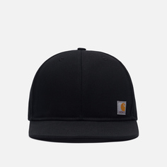 Кепка Carhartt Firm Duck Flat Brim, цвет чёрный