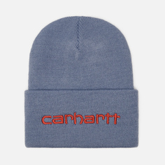 Шапка Carhartt Insulated Logo Graphic Cuffed, цвет серый
