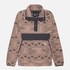 Женская толстовка Carhartt Relaxed Fit Fleece Pullover, цвет бежевый, размер XS
