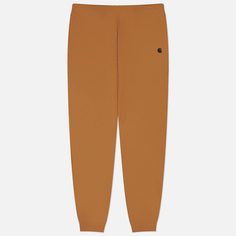Мужские брюки Carhartt Relaxed Fit Midweight Tapered, цвет коричневый, размер S