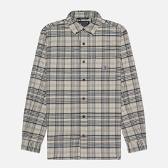 Мужская рубашка Carhartt Rugged Flex Relaxed Fit Midweight Flannel Plaid, цвет белый, размер S