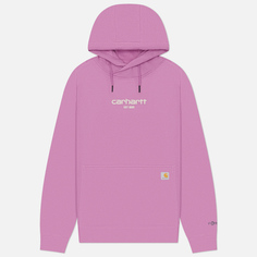 Женская толстовка Carhartt Force Relaxed Fit Lightweight Graphic Hoodie, цвет фиолетовый, размер XS
