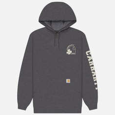 Мужская толстовка Carhartt Loose Fit Midweight Hoodie Shamrock, цвет серый, размер S
