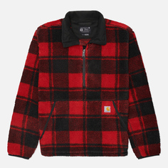 Мужская толстовка Carhartt Loose Fit Fleece Pullover, цвет красный, размер S