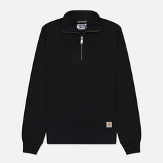 Женская толстовка Carhartt Tencel Fiber Series Relaxed Fit Half Zip, цвет чёрный, размер XS