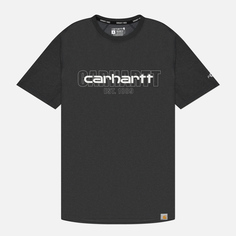 Мужская футболка Carhartt Force Relaxed Fit Midweight Logo Graphic, цвет серый, размер S
