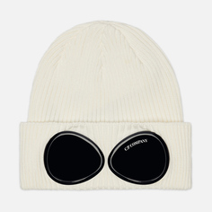 Шапка C.P. Company Goggle Cotton, цвет белый