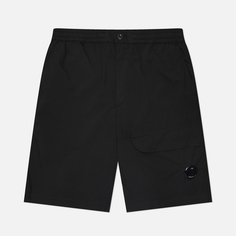 Мужские шорты C.P. Company 50 Fili Stretch Cargo, цвет чёрный, размер 46