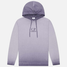 Мужской свитер C.P. Company Chenille Cotton Hoodie Knit, цвет фиолетовый, размер M