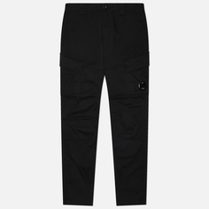 Мужские брюки C.P. Company Sateen Stretch Cargo Lens Side Pockets, цвет чёрный, размер 46