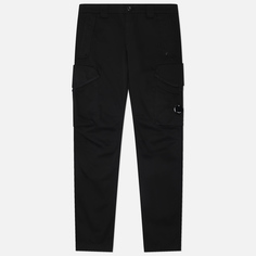 Мужские брюки C.P. Company Sateen Stretch Cargo Lens Side Flap Pockets, цвет чёрный, размер 46