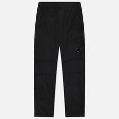 Мужские брюки C.P. Company Flatt Nylon Regular Cargo, цвет чёрный, размер 46
