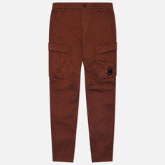 Мужские брюки C.P. Company Stretch Sateen Ergonomic Cargo Side Pockets, цвет коричневый, размер 46