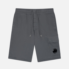 Мужские шорты C.P. Company Light Fleece Cargo Lens, цвет серый, размер S