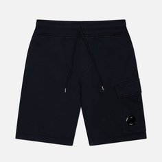Мужские шорты C.P. Company Cotton Diagonal Fleece Cargo, цвет синий, размер S